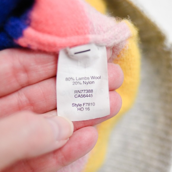 J. Crew Teddie Sweater XS/S Rainbow Striped Crewneck Preppy Soft Girl Spring - Picture 4 of 8